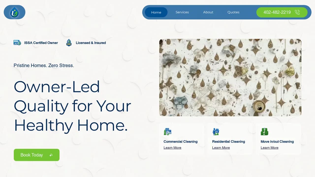 Lucy Maid identity, website, and branded materials — Steelo Digital case study