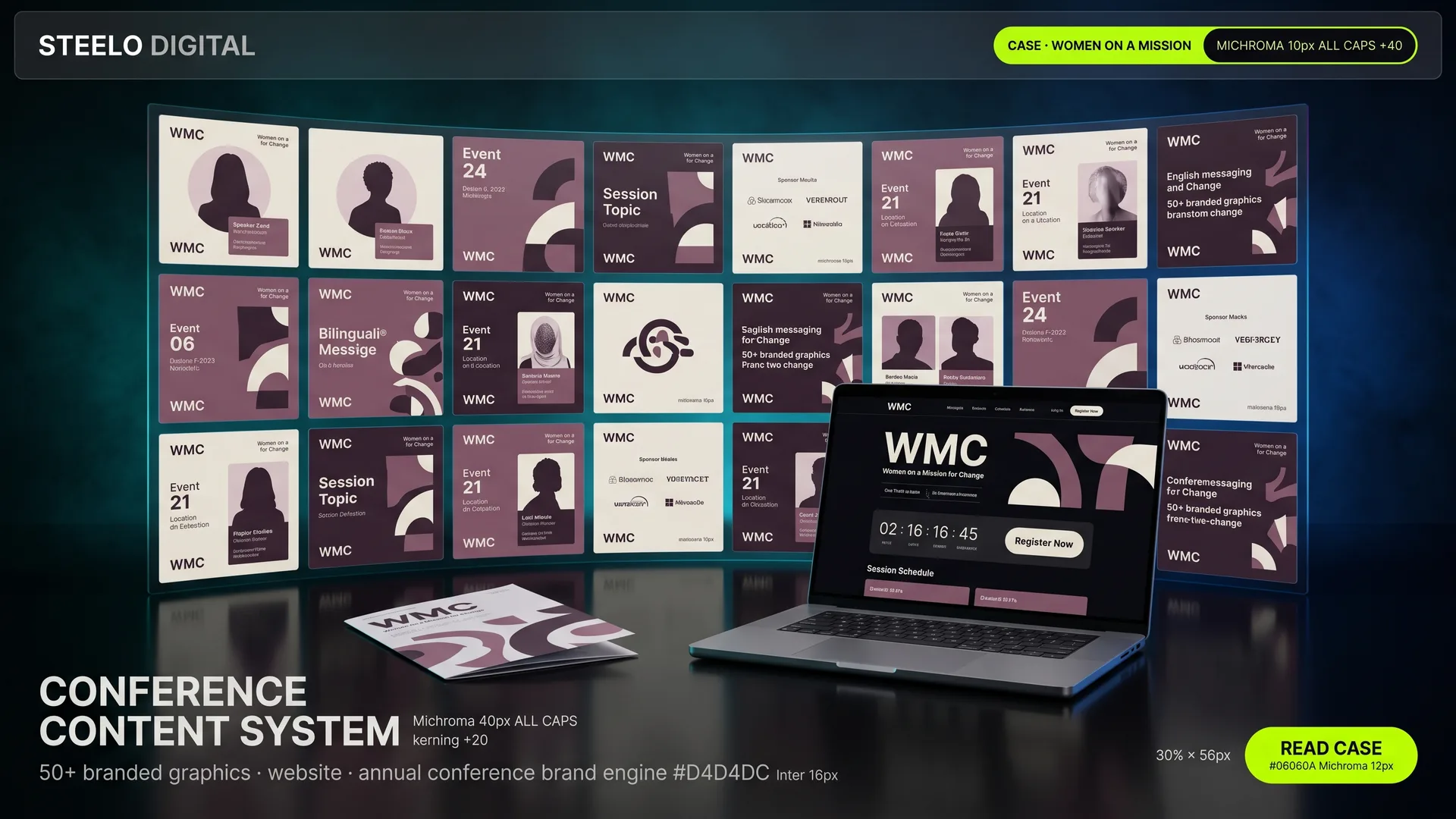 Women on a Mission for Change 16th-year conference brand and marketing system — Steelo Digital case study